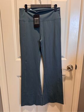 Fabletics Teal Boot-Cut Leggings